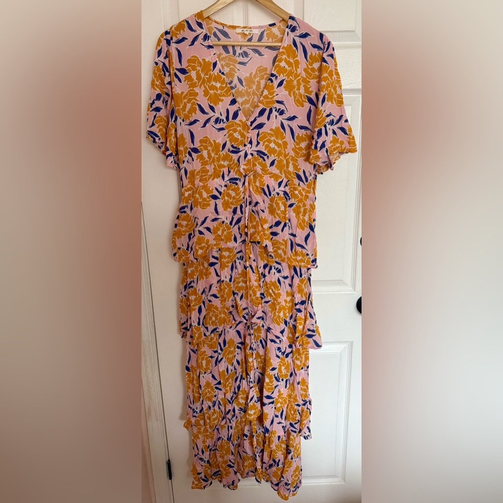 Anthropologie - Abel the Label ATL floral tiered maxi dress